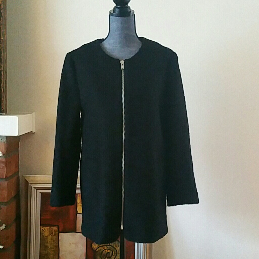 Wool zipper coat (cotton candy la)